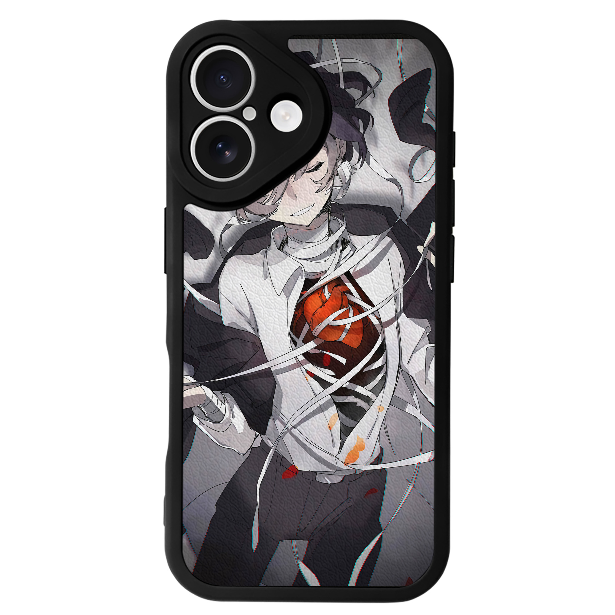 （画像用） 文豪ストレイドッグス Bungo Stray Dogs 【iPhone 16シリーズ対応】シリコンスマホケース（レザー調） 材質：シリコン